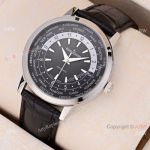 Luxury Copy Jaeger LeCoultre Master Black Leather Strap Watch